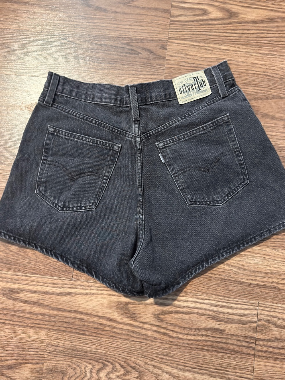 Vintage Levi's SilverTab Black High-Rise Denim “Mom Shorts”